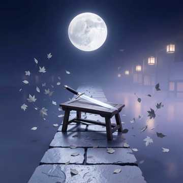 残雪刃，冷月鞘