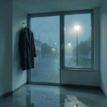 空房间的雨