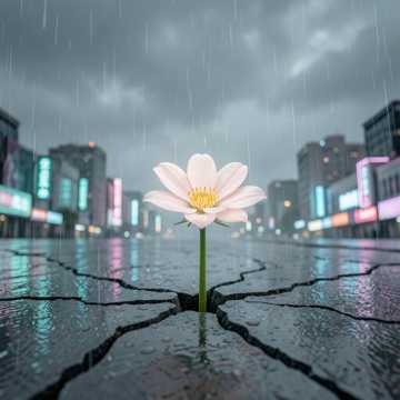 台风养的花