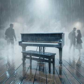 旧钢琴台的雨