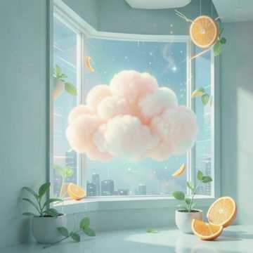 蜜桃汽水云朵