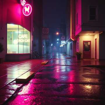 霓虹碎了一地