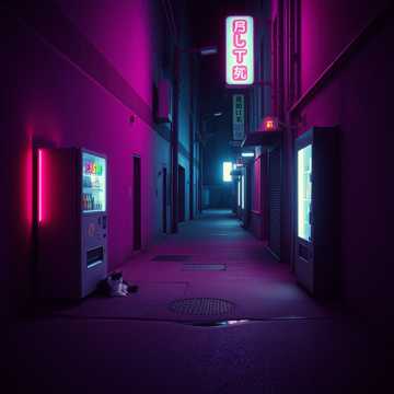 霓虹巷末班灯