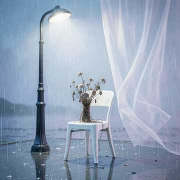 雨落空椅