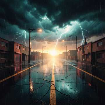 冷雨長街