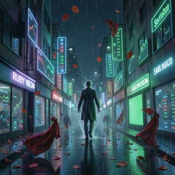 红袍落市