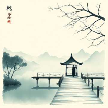 水墨染青衫