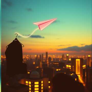 晴空纸飞机