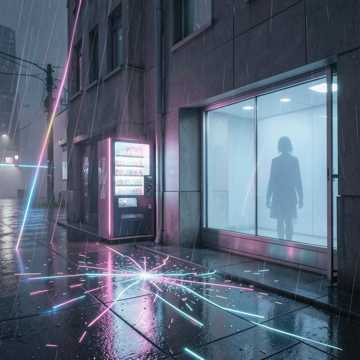 霓虹碎了一地