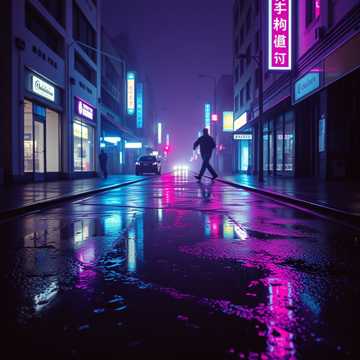 霓虹碎影