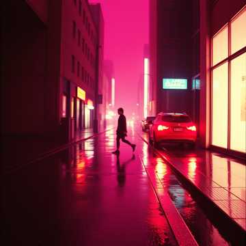 霓虹碎影