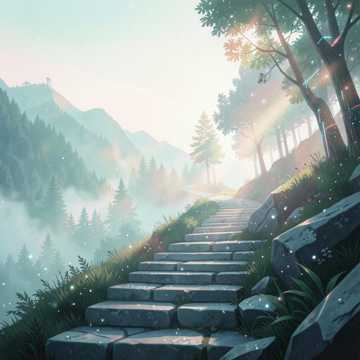 山谷回响的晨光
