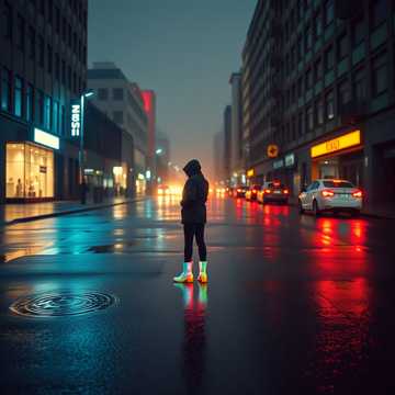 霓虹雨靴
