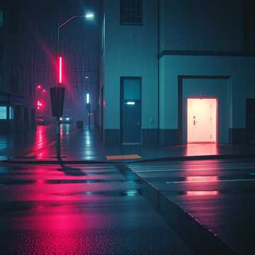 拉长下雨的影子