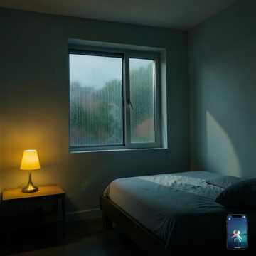 昏黄雨痕