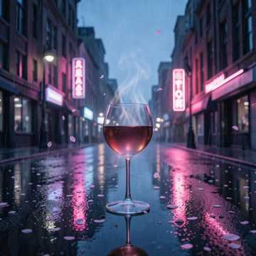 樱渍酒盏
