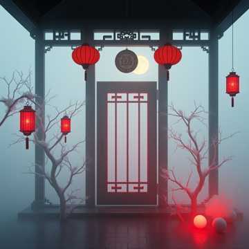 宫墙锁霜华