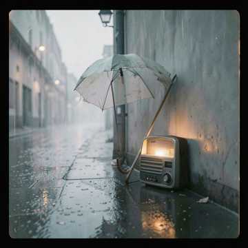 旧胶片上的雨
