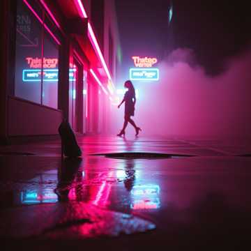 霓虹踱步