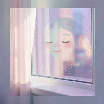 露珠放满了玻璃