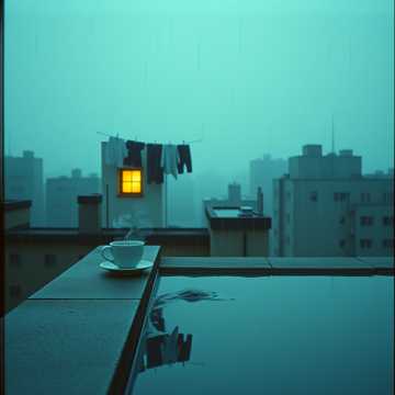 窗棂数雨声