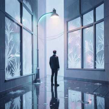 街灯结的霜