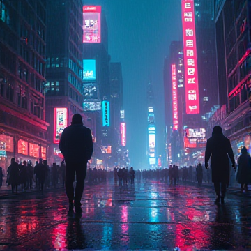 热闹的都市孤独的魂