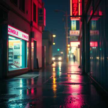 霓虹碎影