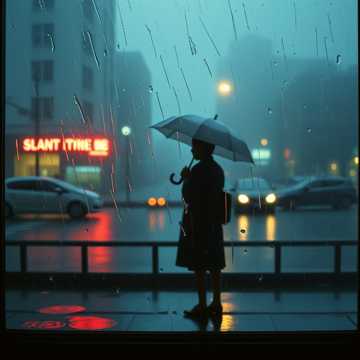 雨滴折出的彩虹