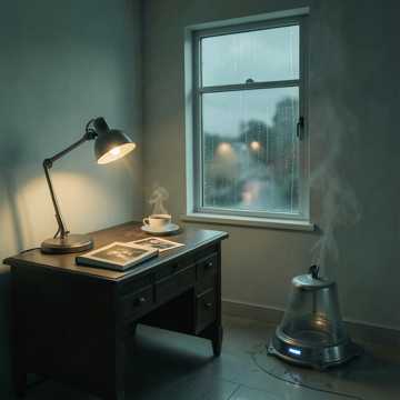 空铃铛摇晃着雨
