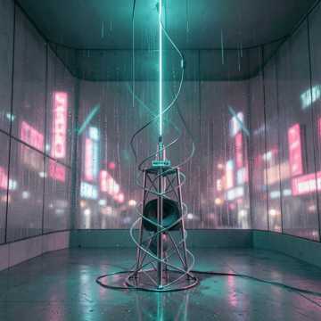 玻璃窗上的雨痕