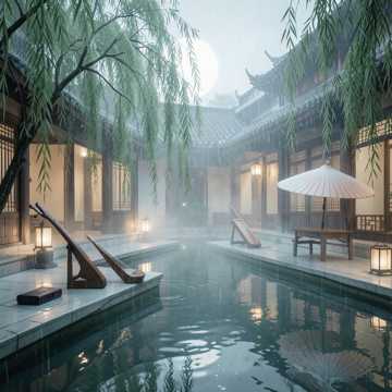 梧桐春雨夜