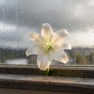 你是我雨后的百合花