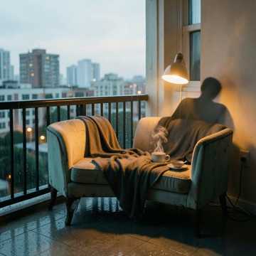灯火拖住你的影子