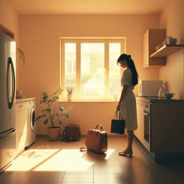 《扎起长发》