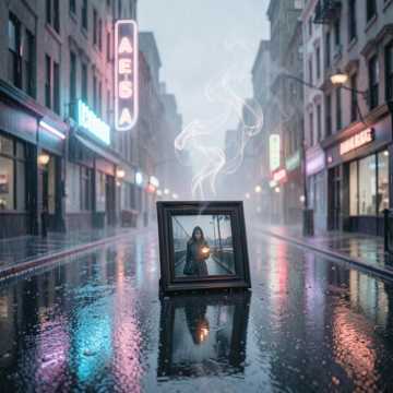 雨夜相框