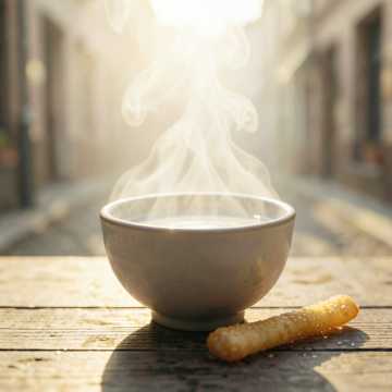 早点摊的雾气