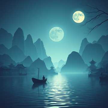 乘舟捉月品酒去