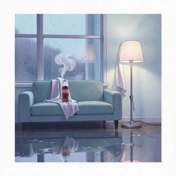睫毛挂满雨的痕迹