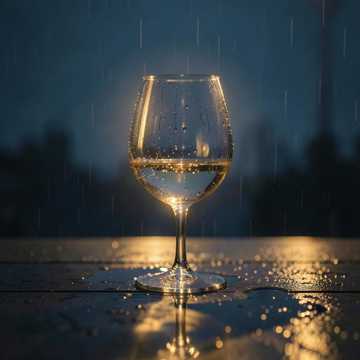 雨把路灯酿成了酒