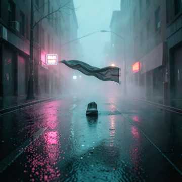 光影踩碎的街
