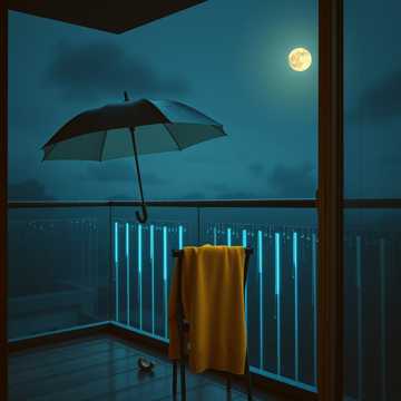 夜雨敲窗的休止符