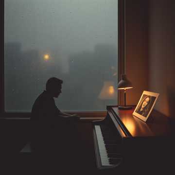 听雨声碎在窗台