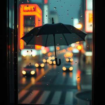 窗边雨声