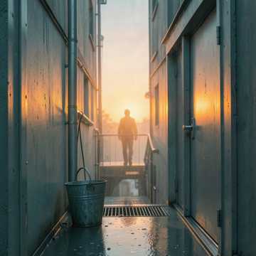 桶沿的黄昏