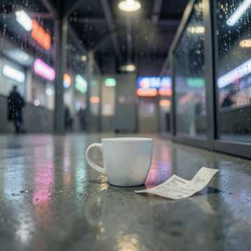 雨の改札