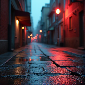 霓虹雨巷