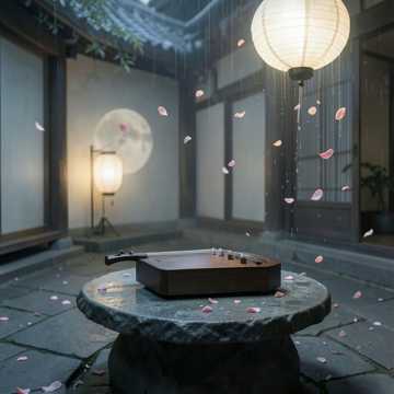 桃花弦上落霜