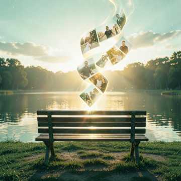 Bench Of Golden Dust