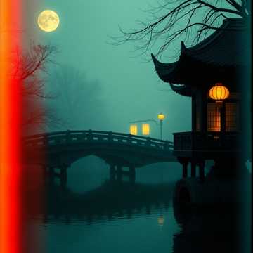 水巷听檐铃